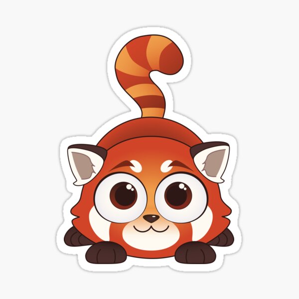 Playful Red Panda Sticker