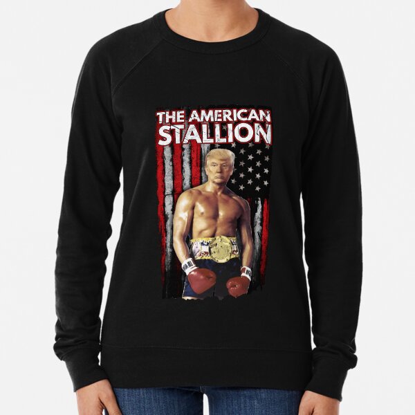 Boxer Trump - Rocky Trump Meme Leichter Pullover