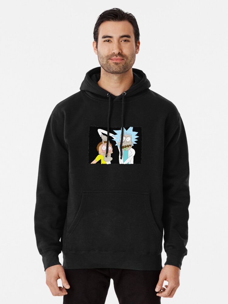 rick and morty pullover hoodie