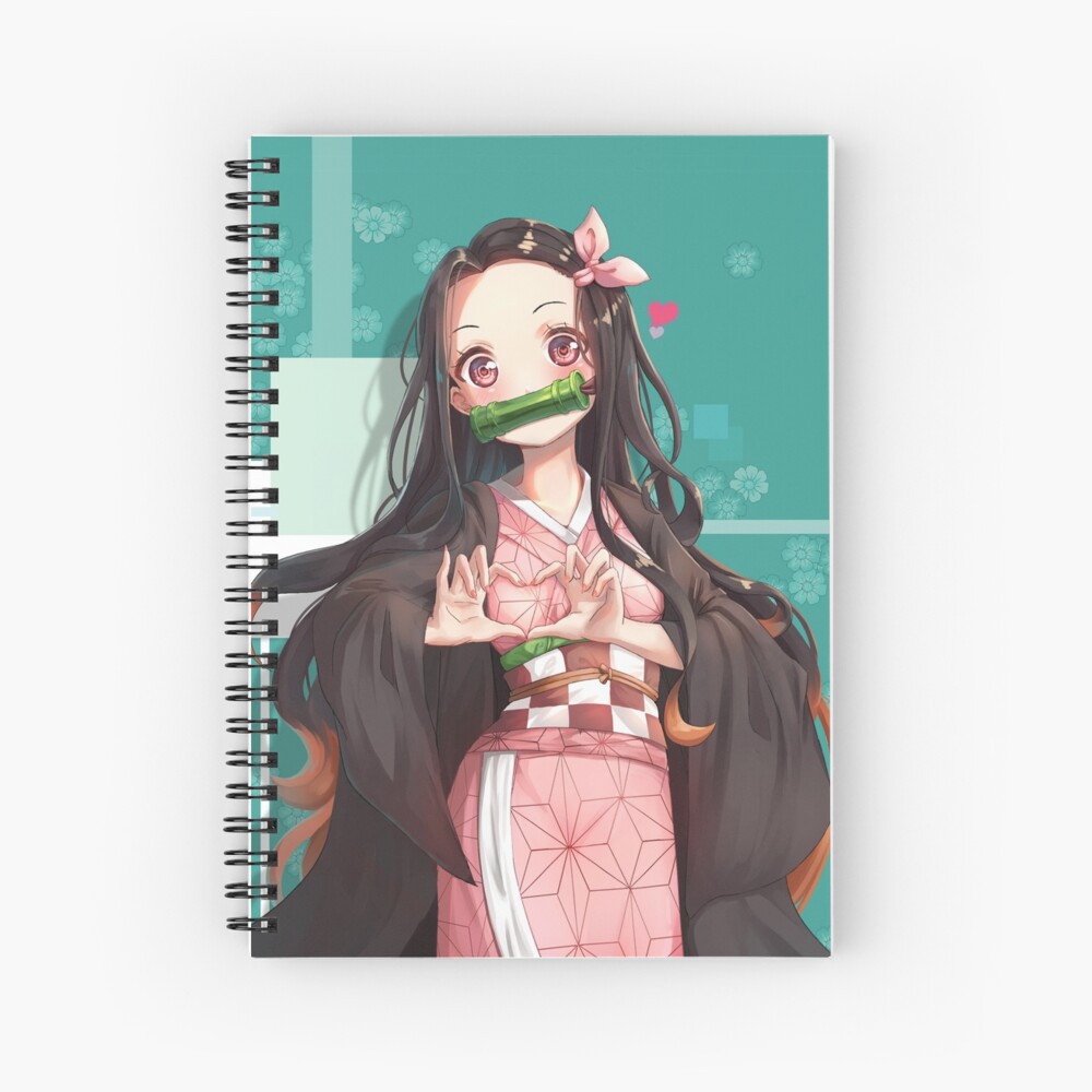 Nezuko Kamado Kimetsu No Yaiba Demon Slayer Pixel Art Spiral Notebook ...