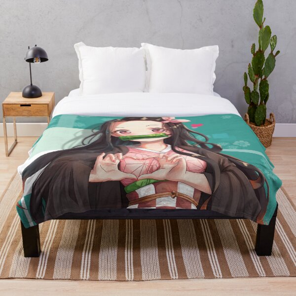 Nezuko Kamado Demon Slayer Kimetsu no Yaiba Nezuko Kamado. Demon Slayer Nezuko Kamado Throw Blanket
