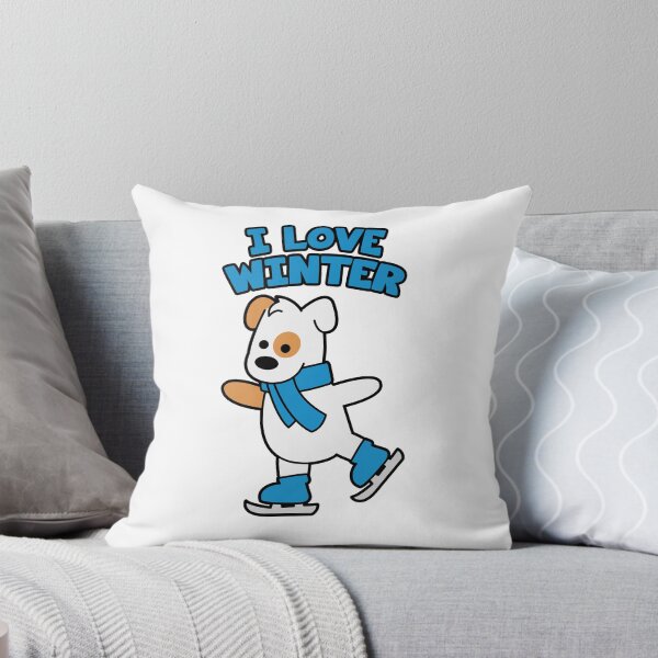 Item preview, I love winter skating dog designed and sold by nmdesigns1.