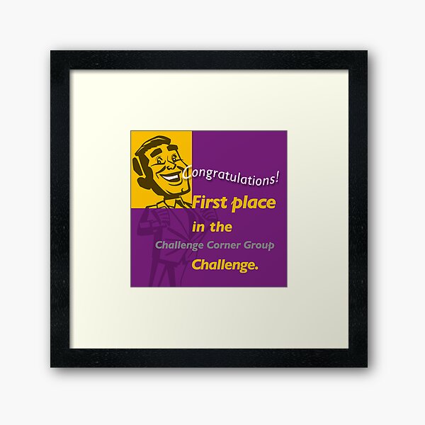 First Place CCG banner Framed Art Print