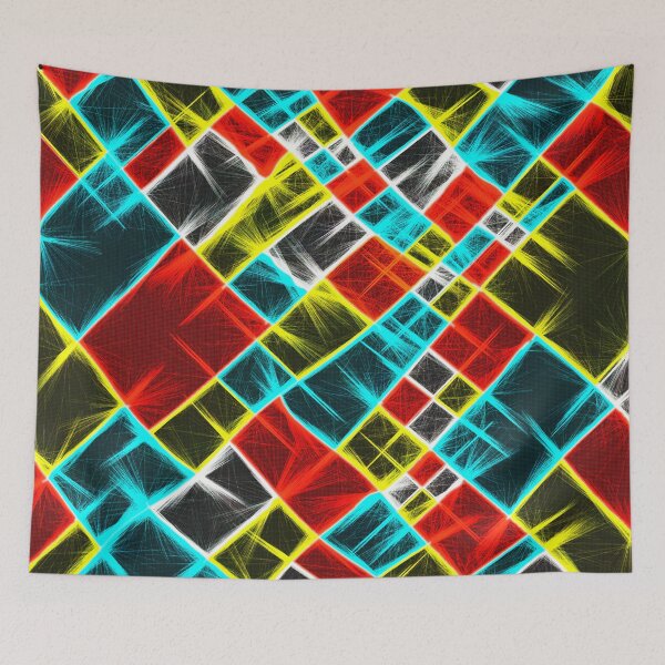 Item preview, Abstract colors | laser shapes designed and sold by blackhalt.
