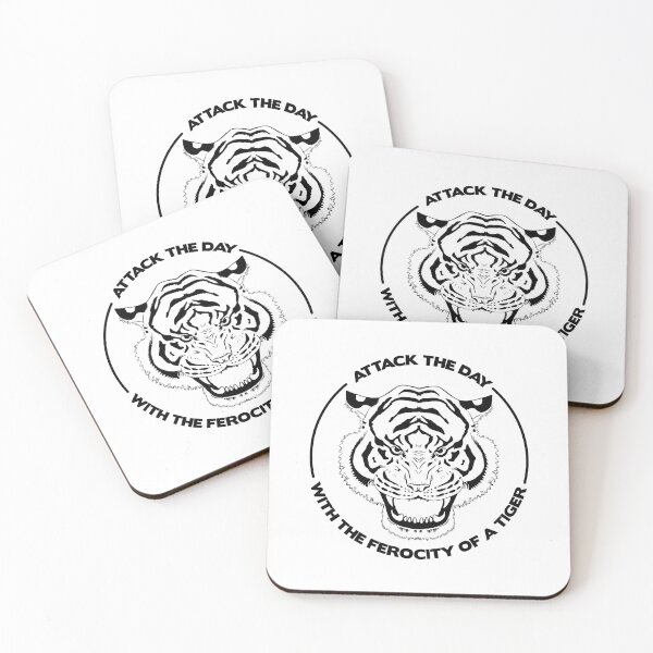 Item preview, Attack the Day with the Ferocity of a Tiger Motivational designed and sold by AricHutfles.