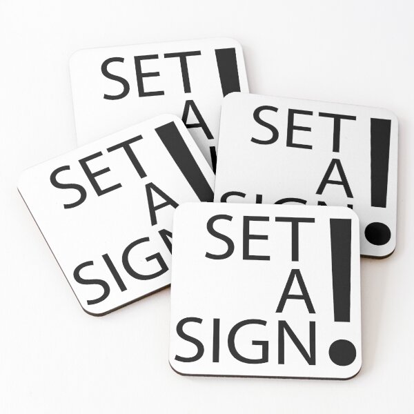 Item preview, SET A SIGN! designed and sold by Dwarf-Monkey.