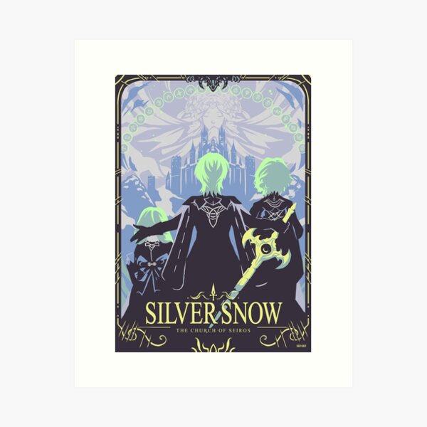 Silver Snow Art Print