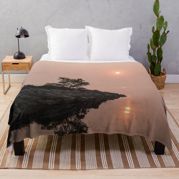 Item preview, Misty Sunrise on the Lake - Soft Pink Fog and Sunshine designed and sold by Georgia Mizuleva.