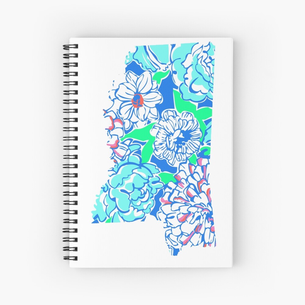 Lilly States - Mississippi Spiral Notebook