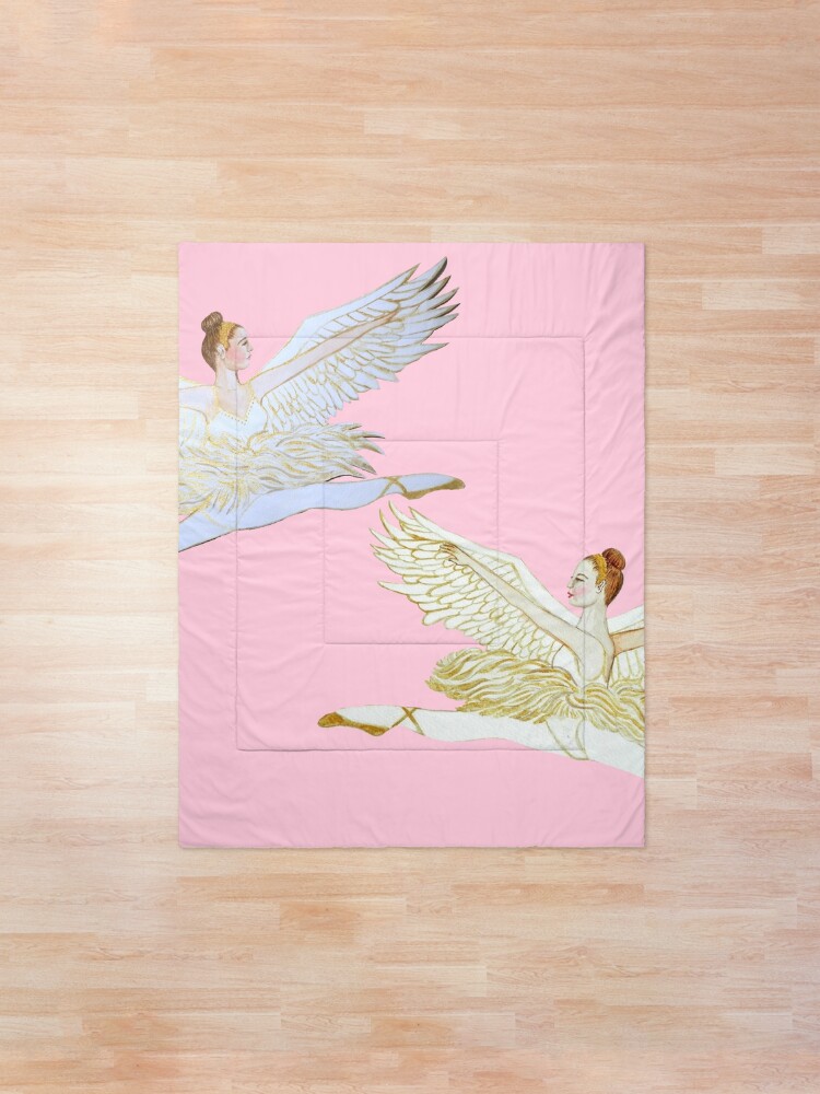 Alternate view of Christmas angel from the Nutcracker Ballet Comforter