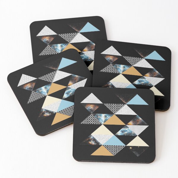 Item preview, Geometric Triangle Space Blue  designed and sold by Fibracreativa.