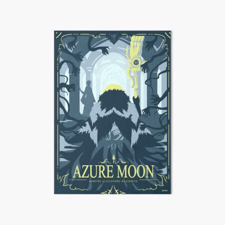 Azure Moon Art Board Print