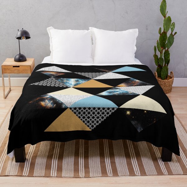 Item preview, Geometric Triangle Space Blue designed and sold by Fibracreativa.