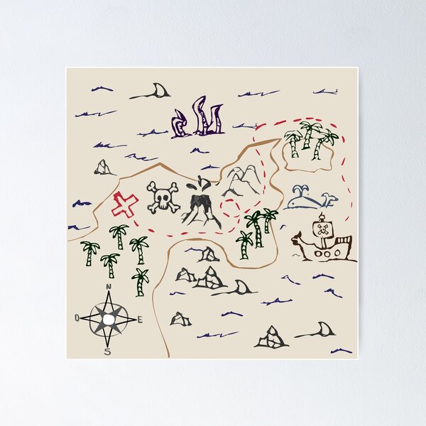 Item preview, Treasure map designed and sold by GGG Design.