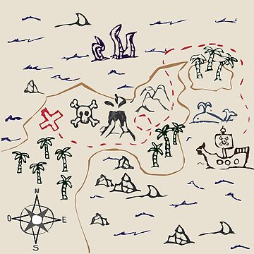 Artwork thumbnail, Treasure map by GGG Design