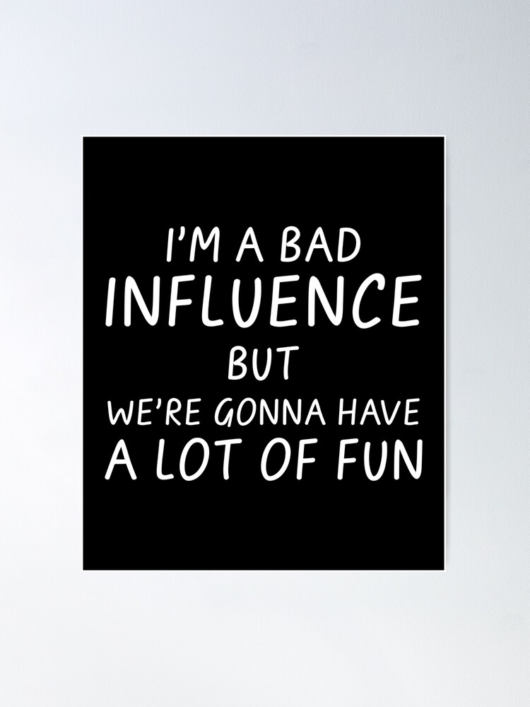 Bad Influence But Damn Fun - *MATURE* Engraved Funny Tumbler, Best Friend  Mug, Funny Sarcastic Gift Mug For Her