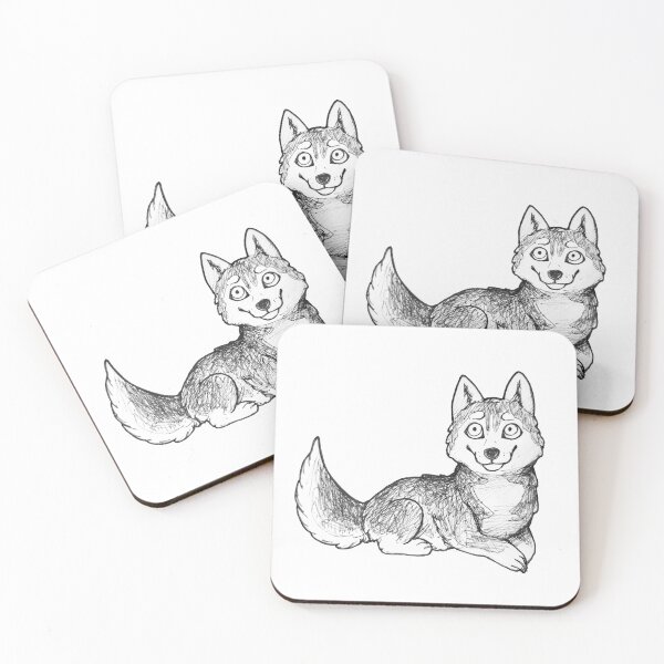 Item preview, Siberian Husky-Ink 2019 designed and sold by AlmondFeather.