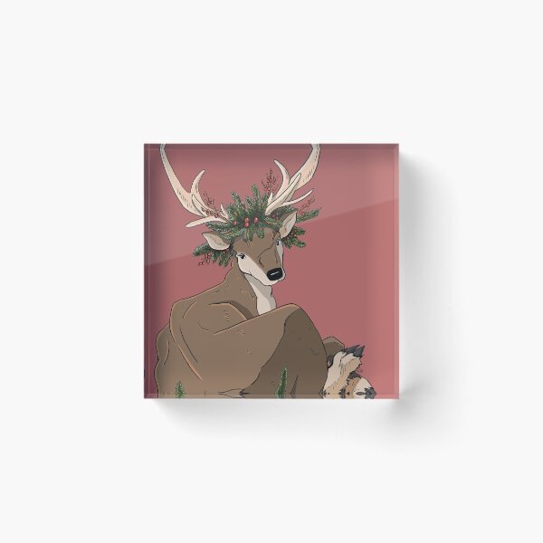 Item preview, Antlers & Holly designed and sold by Melissa Kleynowski.