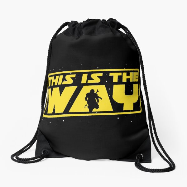 This is the Way Drawstring Bag