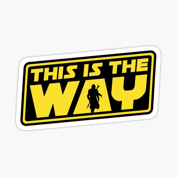 This Is The WayStar Wars The MandalorianVinyl DECAL Sticker 