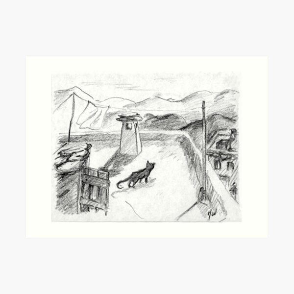 The Black Cat · Alpujarras · Sierra Nevada · Granada · Spain Art Print