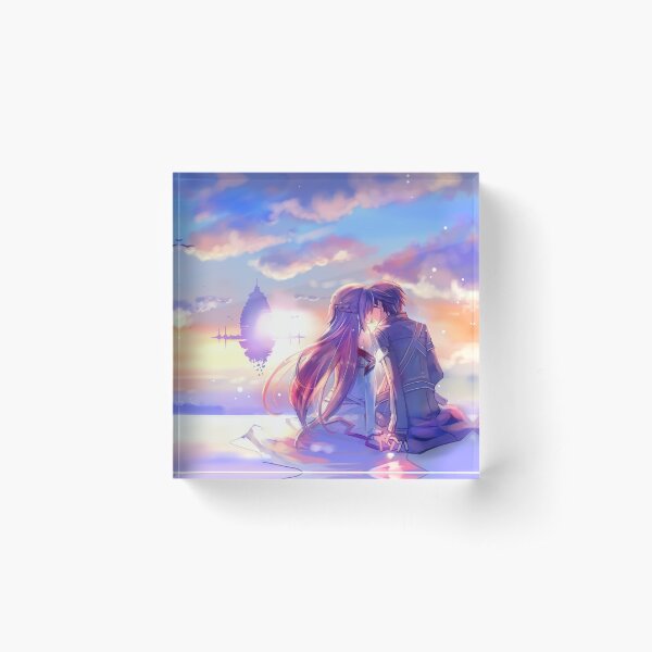 Best couple Asuna and Kirito Acrylic Block