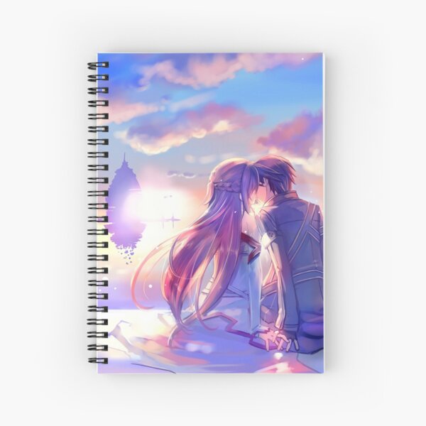 Best couple Asuna and Kirito Spiral Notebook