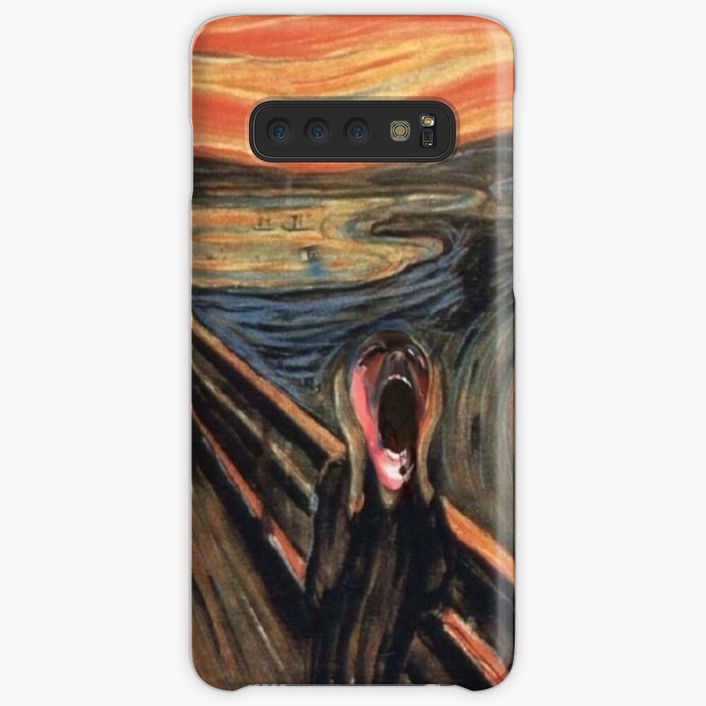 pink scream Case & Skin for Samsung Galaxy