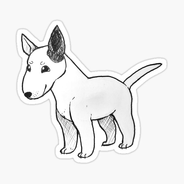Item preview, Bull Terrier-Ink 2019 designed and sold by AlmondFeather.