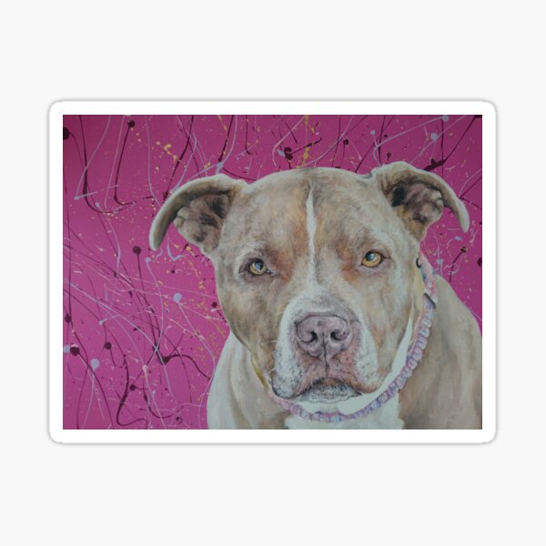 Ruby the beautiful Staffie dog Sticker