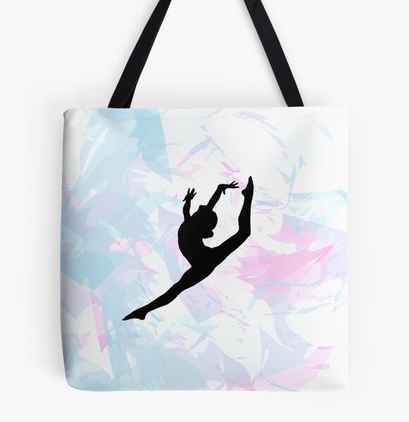 Water Colour Gymnastics Silhouette Tote Bag for Sale by Flexiblepeople Redbubble