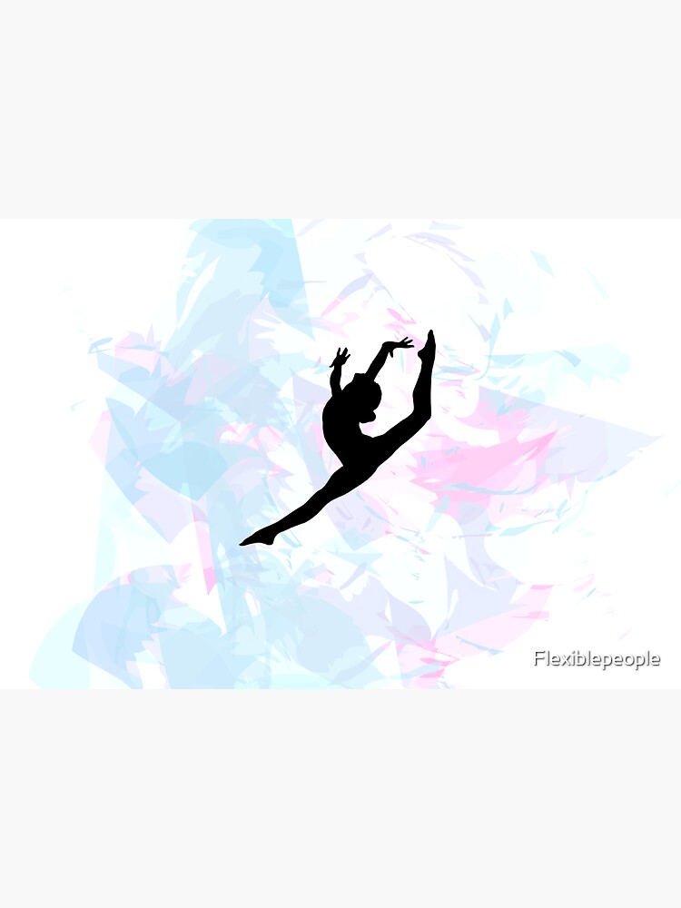 Water Colour Gymnastics Silhouette by Flexiblepeople