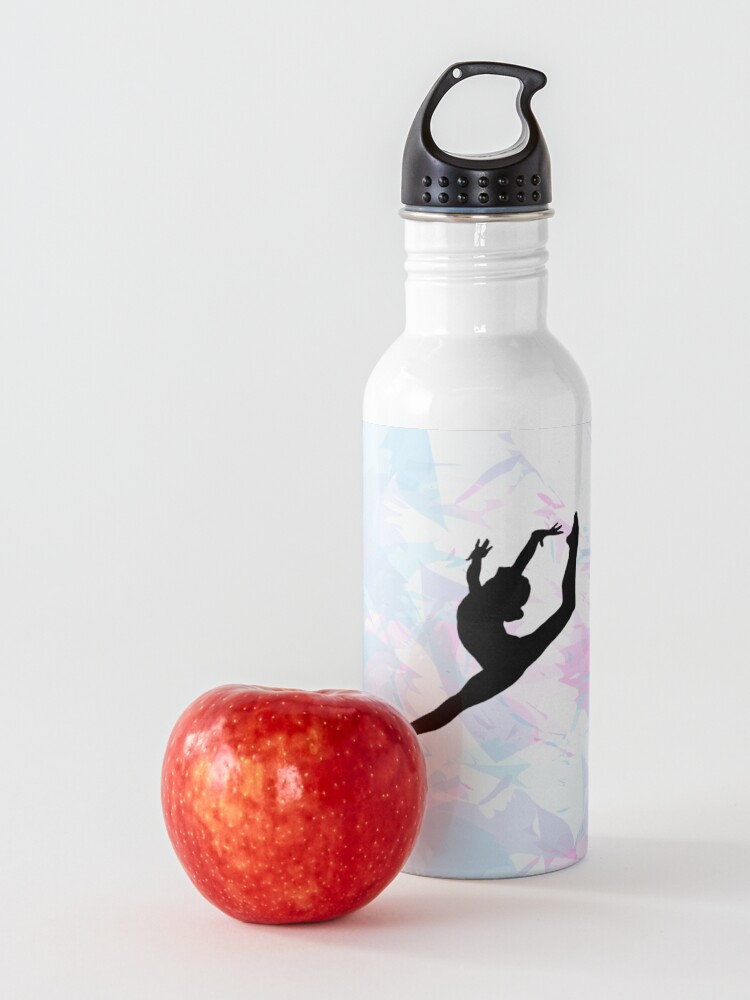 Alternate view of Water Colour Gymnastics Silhouette Water Bottle