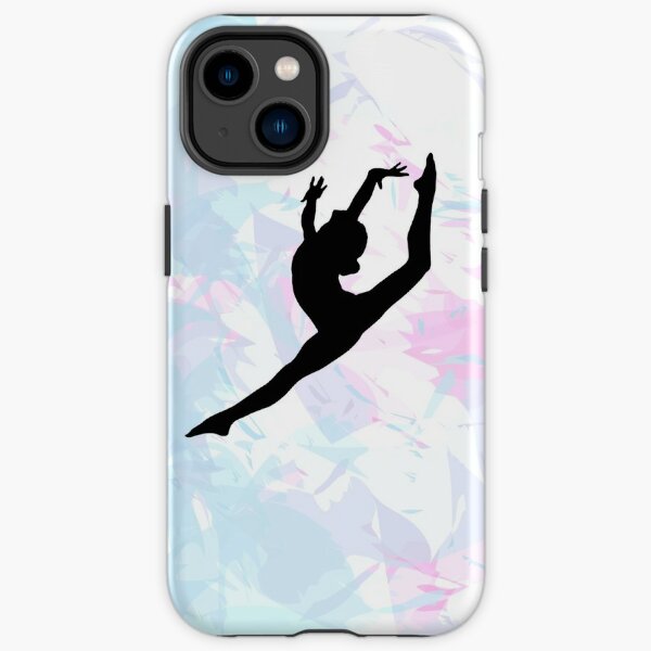 Water Colour Gymnastics Silhouette  iPhone Tough Case