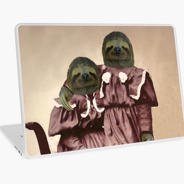 Sepia Copy of Sloth Girls Laptop Skin