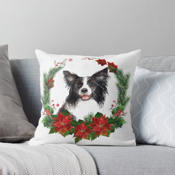 Item preview, Border Collie in a Christmas Wreath Christmas Gift for Border Collie Owner/Lover designed and sold by YuliyaR.