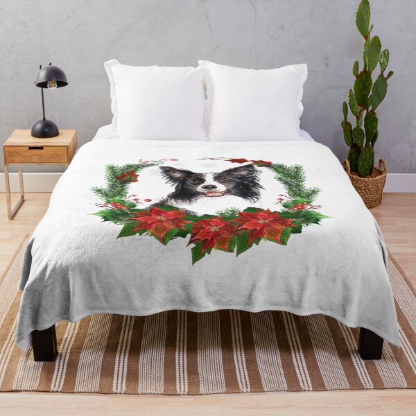 Item preview, Border Collie in a Christmas Wreath Christmas Gift for Border Collie Owner/Lover designed and sold by YuliyaR.