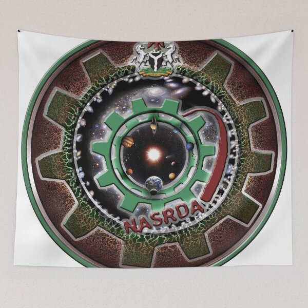 Item preview, Nigerian Space Agency NASRDA Logo with the Universe! designed and sold by Pablo Carlos Budassi.