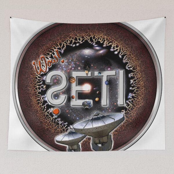 Item preview, SETI Logo and WOW Signal with the Universe! designed and sold by Pablo Carlos Budassi.