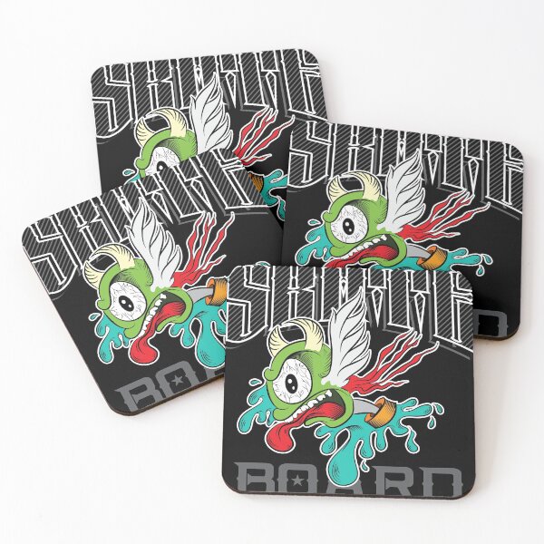 Item preview, urban skateboard demonic eye design designed and sold by kamui7mx.