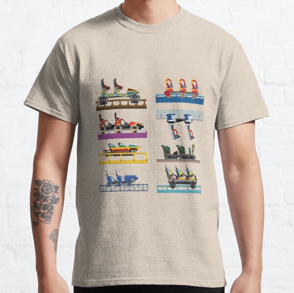 Busch Gardens Williamsburg Coaster Car Design Classic T-Shirt