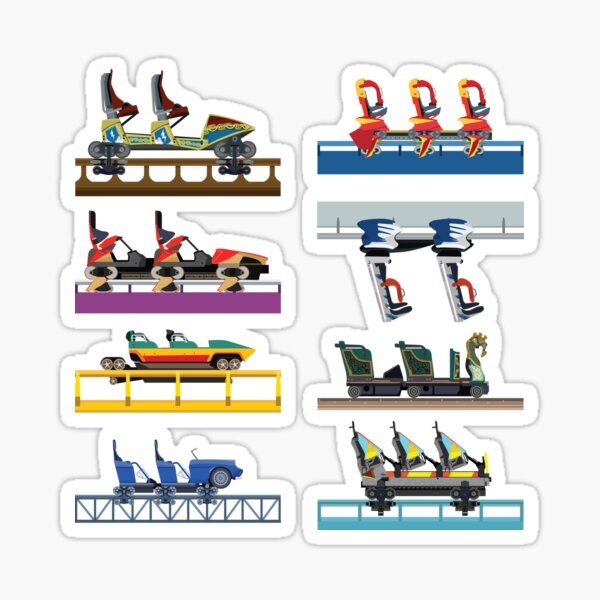 Busch Gardens Williamsburg Coaster Car Design Sticker