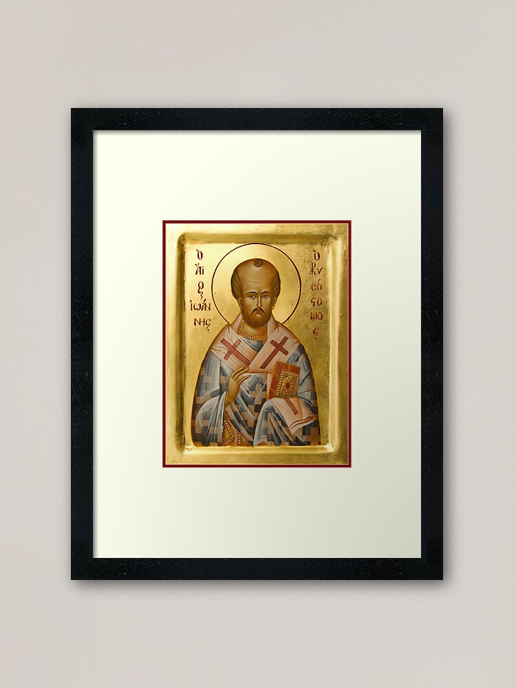 Alternate view of St John Chrysostom Framed Art Print