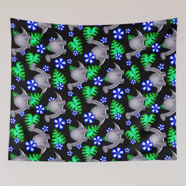 Item preview, Prehistoric Grey / Dinosaurs and Monstera  designed and sold by FranBail.