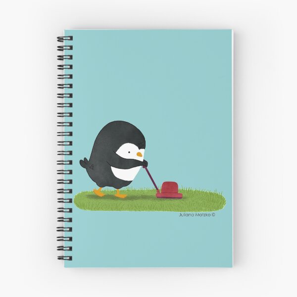 Item preview, Penguin cutting grass designed and sold by thepenguinsfamily.