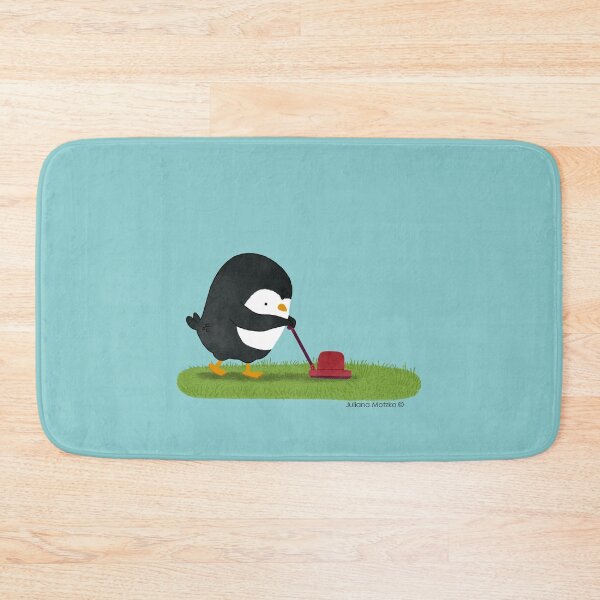 Item preview, Penguin cutting grass designed and sold by thepenguinsfamily.