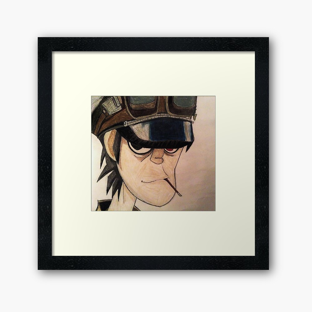 murdoc gorillaz phase 2 framed art print by puddingal4302 redbubble murdoc gorillaz phase 2 framed art print by puddingal4302 redbubble