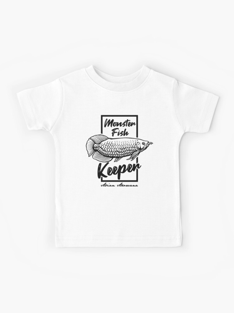 Monster Fish Keeper Asian Arowana Tropical Fish Kids T-Shirt for