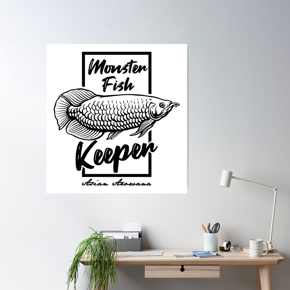 Monster Fish Keeper Asian Arowana Tropical Fish Poster for Sale by JRRTs