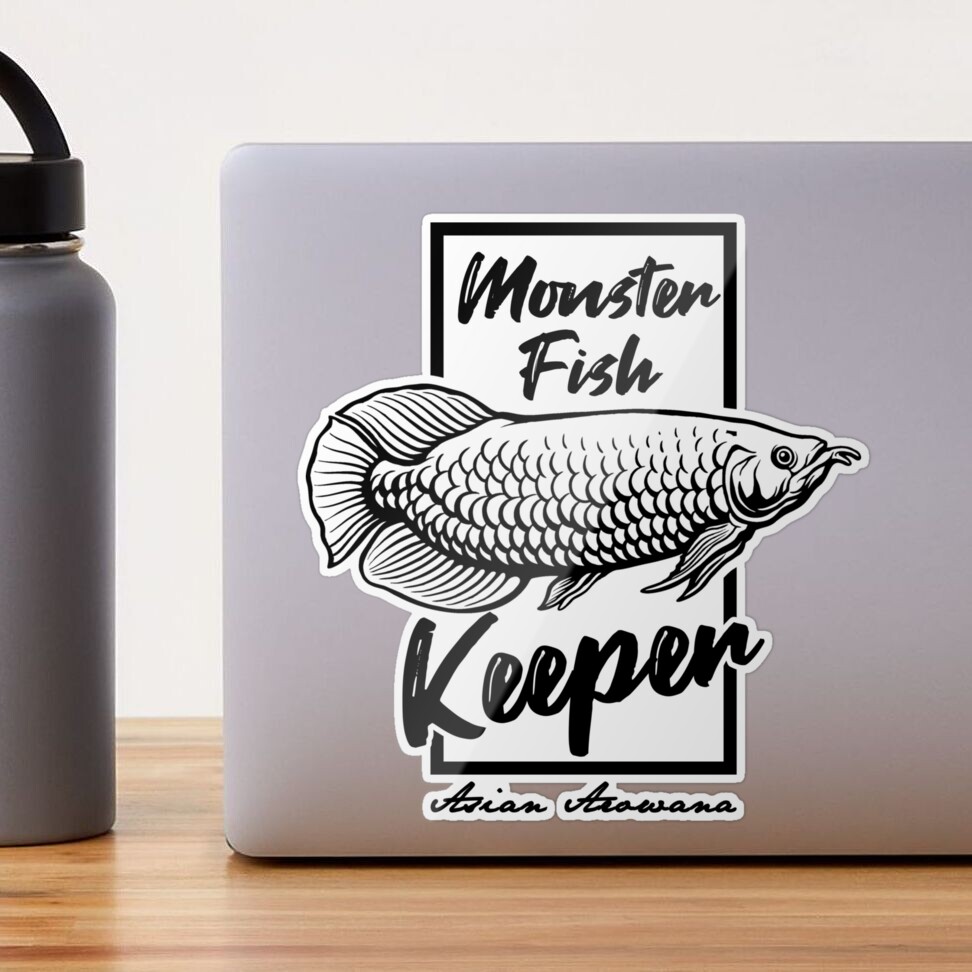 Monster Fish Keeper Asian Arowana Tropical Fish Sticker for Sale by JRRTs